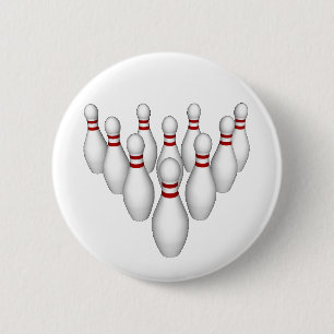 Bowling Pins - Button #2