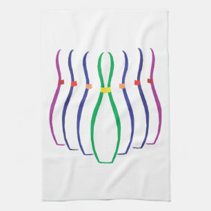 Bowling Pins Kitchen Towel