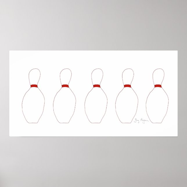 Bowling Pins Posters & Prints (Front)