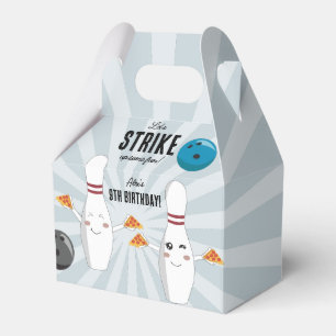 Bowling Pizza Strike Up Some Fun Kids Birthday  Favor Box