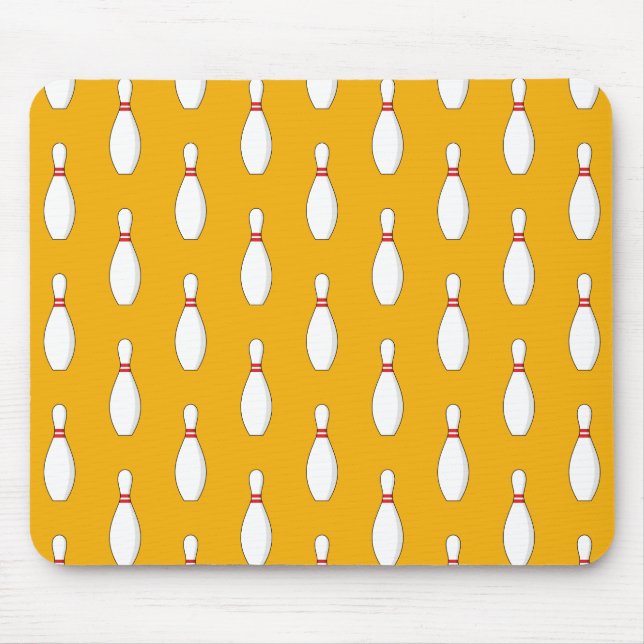Bowling Skittle Pattern Mouse Pad (Front)