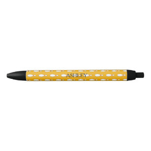 Bowling Skittle Pattern Personalize Black Ink Pen