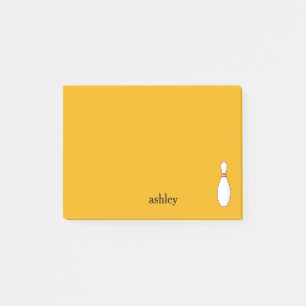 Bowling Skittle Personalize Post-it Notes