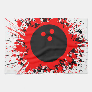bowling splats kitchen towel