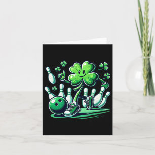 Bowling St Patricks Day Boys Kids Shamrock Playing Card