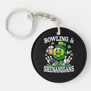 Bowling St Patrick's Day Shenanigans Keychain