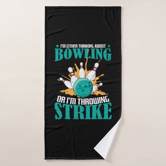 Bowling Strike Bath Towel (Bath Towel)