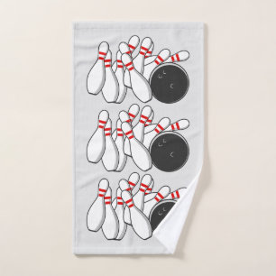 Bowling Strike Hand Towel