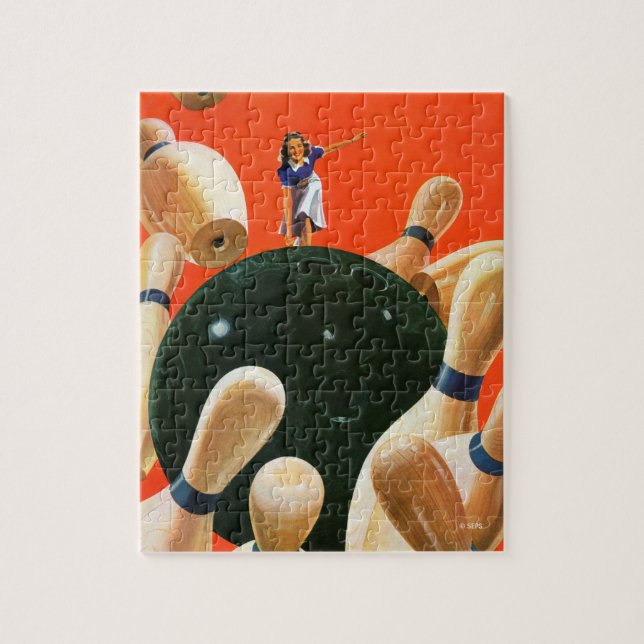 Bowling Strike Jigsaw Puzzle (Vertical)