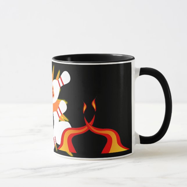 bowling strike -mug mug (Right)