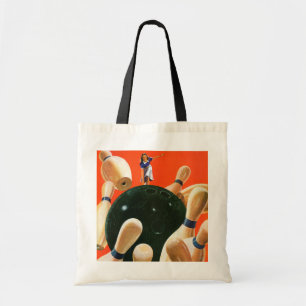Bowling Strike Tote Bag
