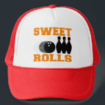 Bowling Sweet Rolls Trucker Hat<br><div class="desc">Bowling Gifts: Many New Bowling Gift designs. This Funny Bowling Gift can be given anytime Birthday, Christmas or any holiday. Receiving a Bowling gift would be appreciated by any Bowling Lover anywhere. Bowling Rocks! Click on our shop link for other Gifts that include Beer Mugs, Coffee Cups, Hats and Caps,...</div>