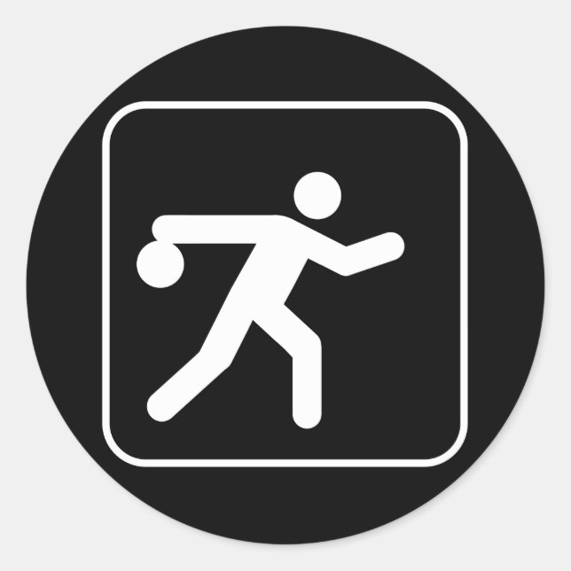 Bowling Symbol Sticker (Front)