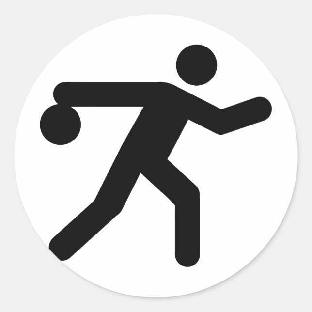 Bowling Symbol Sticker (Front)