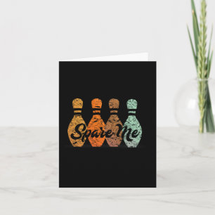 Bowling Team Name Spare Me Card