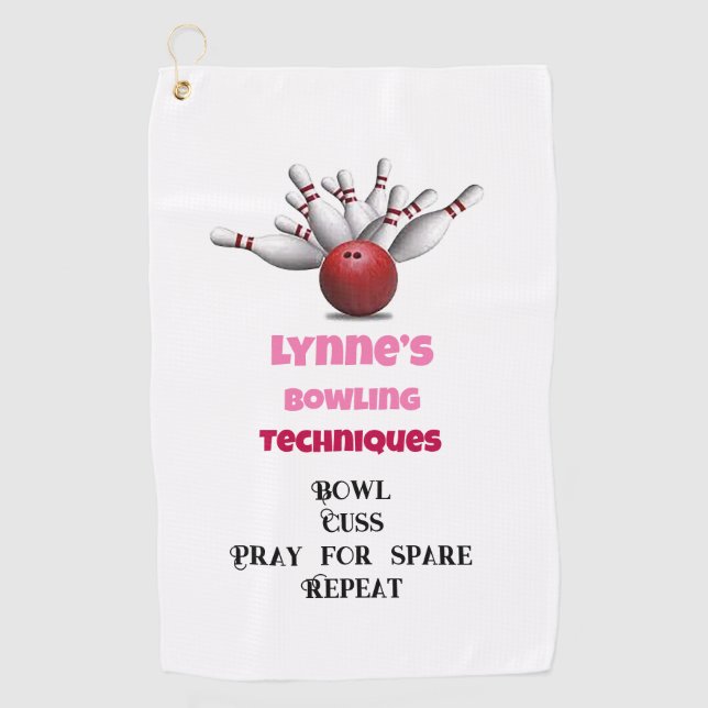 Bowling Techniques Bowling Towel (Front)