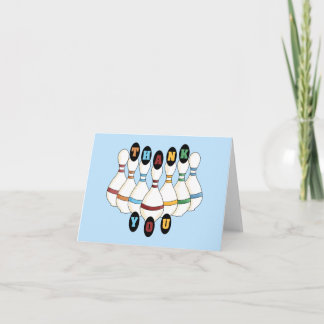 Bowling Thank You Card