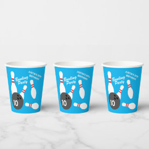 Bowling theme kid's Birthday party disposable Paper Cups