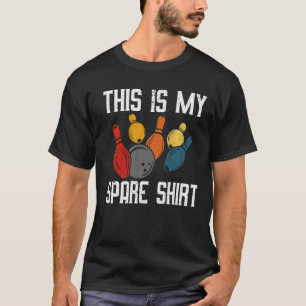 Bowling This Is My Spare Shirt Bowling Funny Graph