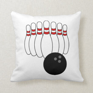 Bowling Throw Pillow