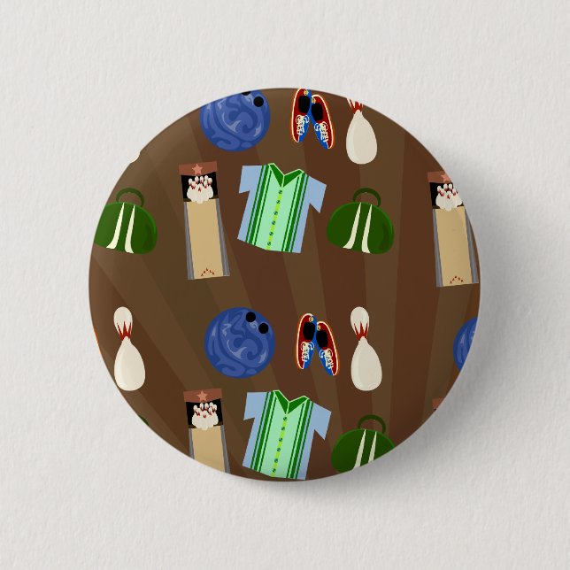 Bowling Time! 2 Inch Round Button (Front)