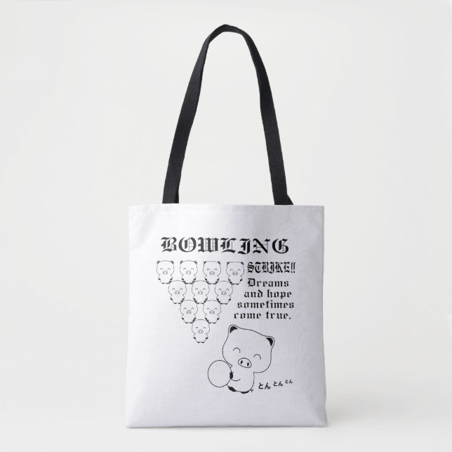 Bowling Tote Bag (Front)