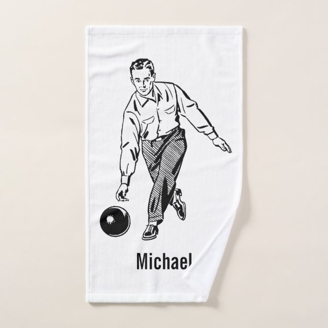 Bowling Towel Personalize (Hand Towel)