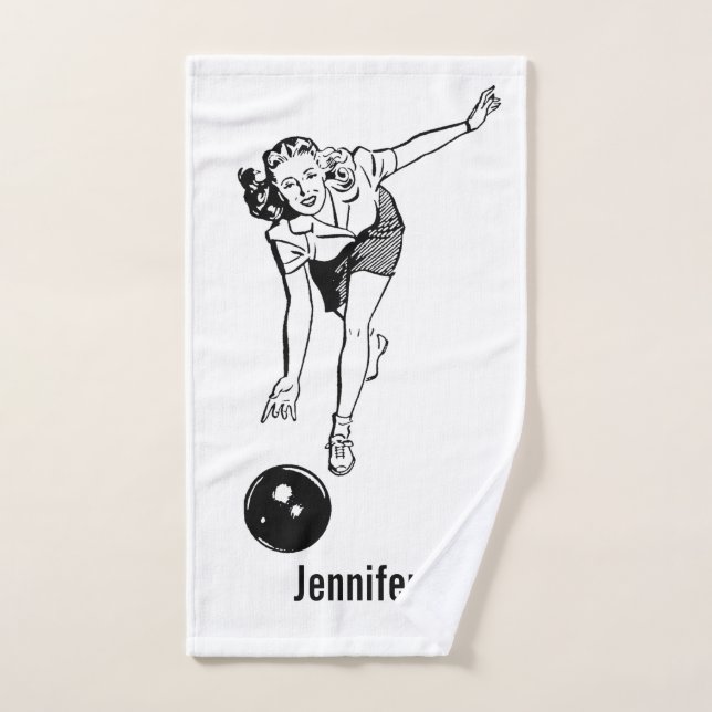 Bowling Towel Personalize (Hand Towel)