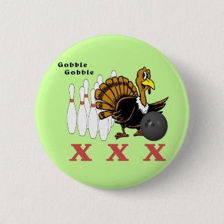 Bowling Turkey XXX 2 Inch Round Button