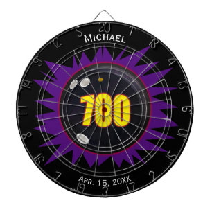 Bowling's 700 Series, Personalize with Name & Date Dartboard