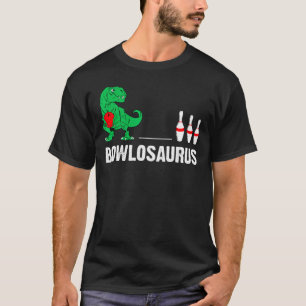 Bowlosaurus T Rex Dinosaur Bowling T-Shirt