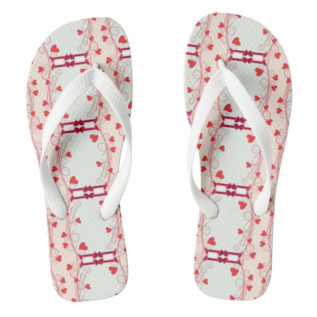 BowLuvN™ Bottoms Flip Flops/Sandals- LUVYBZ® Shop Flip Flops (Footbed)