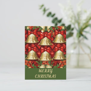 Bows And Bells - Christmas Card