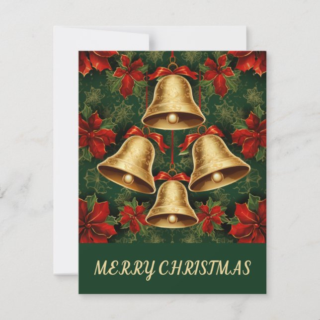 Bows And Bells - Christmas Card (Front)