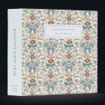 Bows and Blossoms Blue Baby Photo Album Binder<br><div class="desc">Cute binder featuring hand drawn pattern of blue ribbons and flowers.</div>