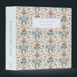 Bows and Blossoms Blue Baby Photo Album Binder<br><div class="desc">Cute binder featuring hand drawn pattern of blue ribbons and flowers.</div>