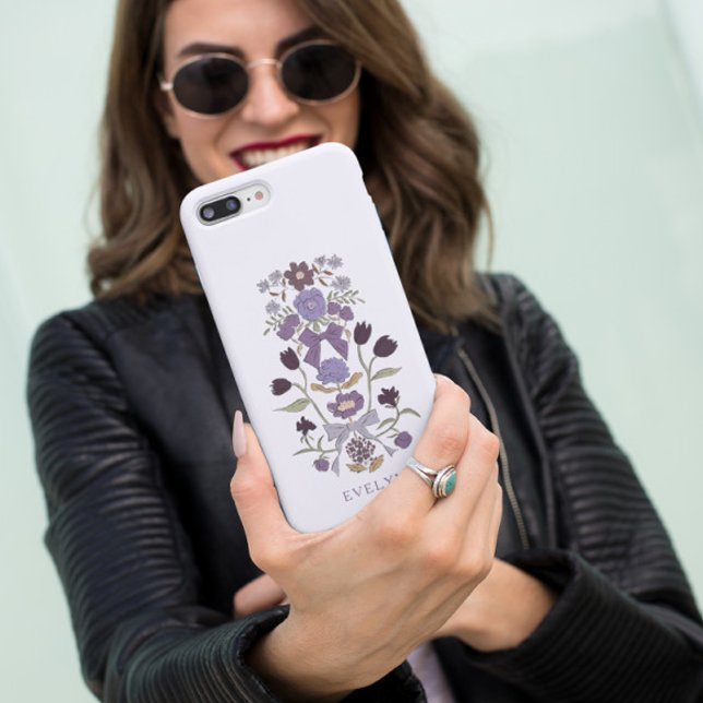 Bows and Blossoms Floral Lilac Case-Mate iPhone Case (Creator Uploaded)