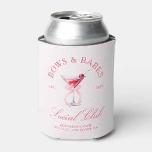 Bows & Babes Coquette Cherries Bachelorette Can Cooler