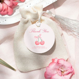 Bows & Babes Coquette Cherries Bachelorette Favour Tags