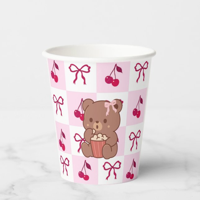 Bows & Bears Paper cups (Front)