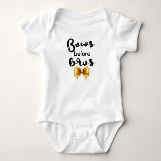Bows before Bros Baby Bodysuit