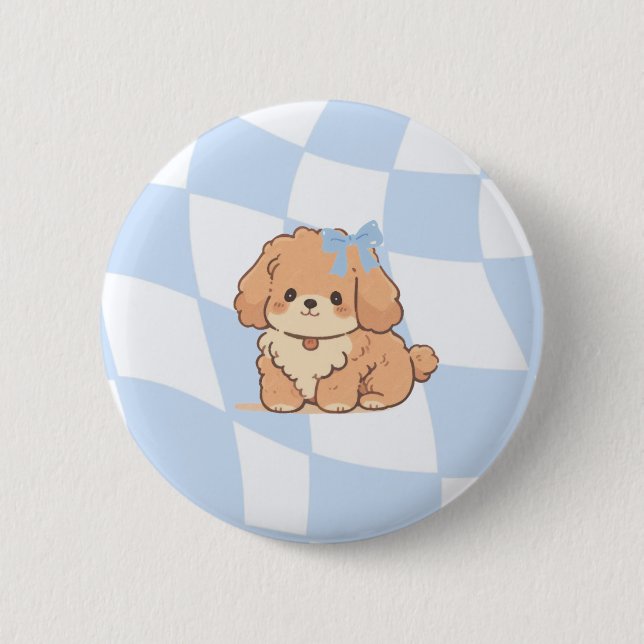 Bows & Bones Badges 2 Inch Round Button (Front)