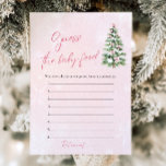 Bows Christmas Baby Shower Guess The Baby Food Invitation<br><div class="desc">The Pink Bows Christmas Tree Guess the Baby Food Baby Shower Game is a fun and festive activity for your holiday-themed celebration! Featuring a charming design with pink bows, Christmas trees, and a snowy pink background, this game challenges guests to identify baby food flavours by smell or taste. Perfect for...</div>