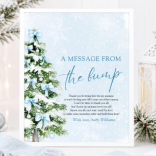 Bows Christmas Tree A Message From The Bump Sign
