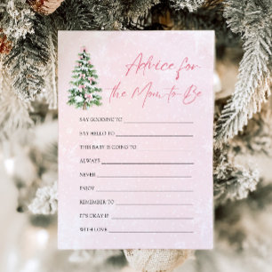 Bows Christmas Tree Advice for the mom-to-be Game Invitation