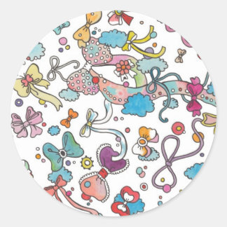 Bows in the Sky Classic Round Sticker