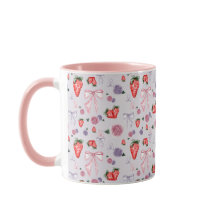 Bows, Roses & Strawberries Coquette Pattern 