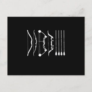 Bows Types Archery Arrow Bowman Shooting Archer Gi Postcard