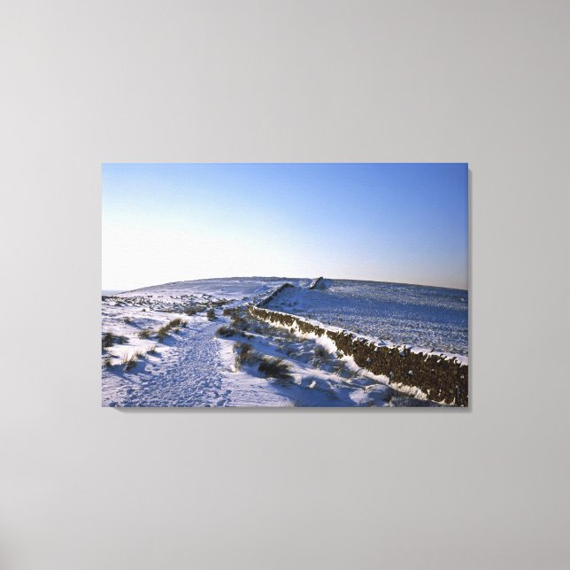 Bowstonegate Winter Holiday Card Canvas Print (Front)