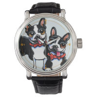 Bowtie Boston Terriers Custom